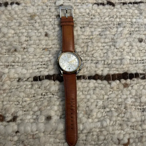 Michael Kors Bradshaw Brown Leather Watch MK5629 with Box  display picture 3